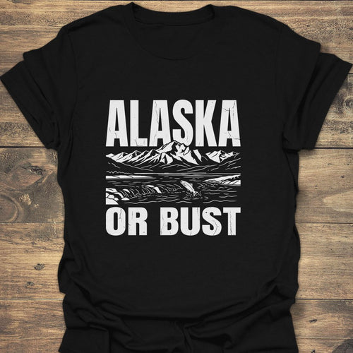 Alaska Or Bust - Black t-shirt
