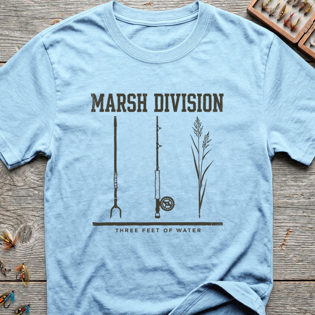 Marsh Division Three Feet - Light Blue t-shirt