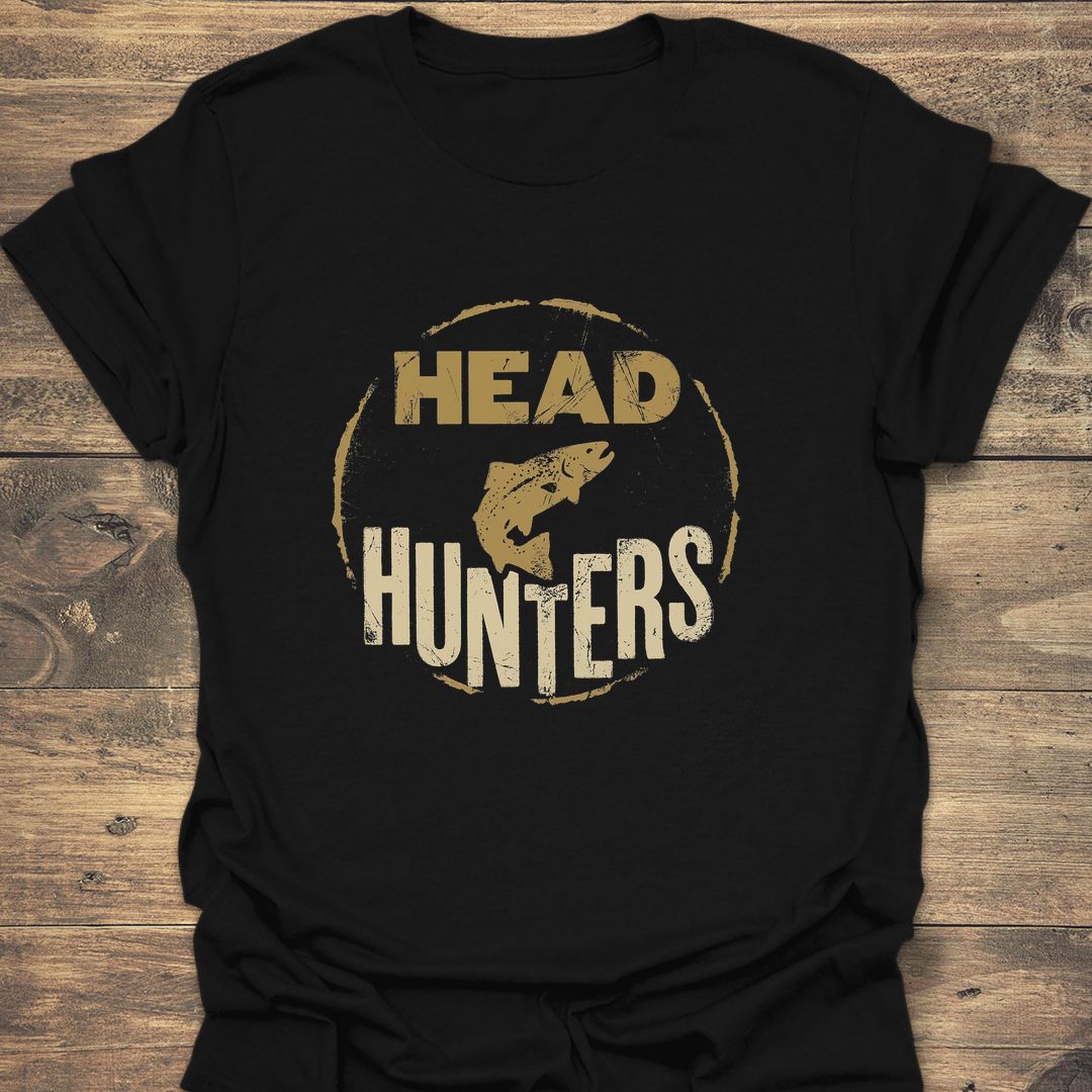 Head Hunters Trout - Black t-shirt