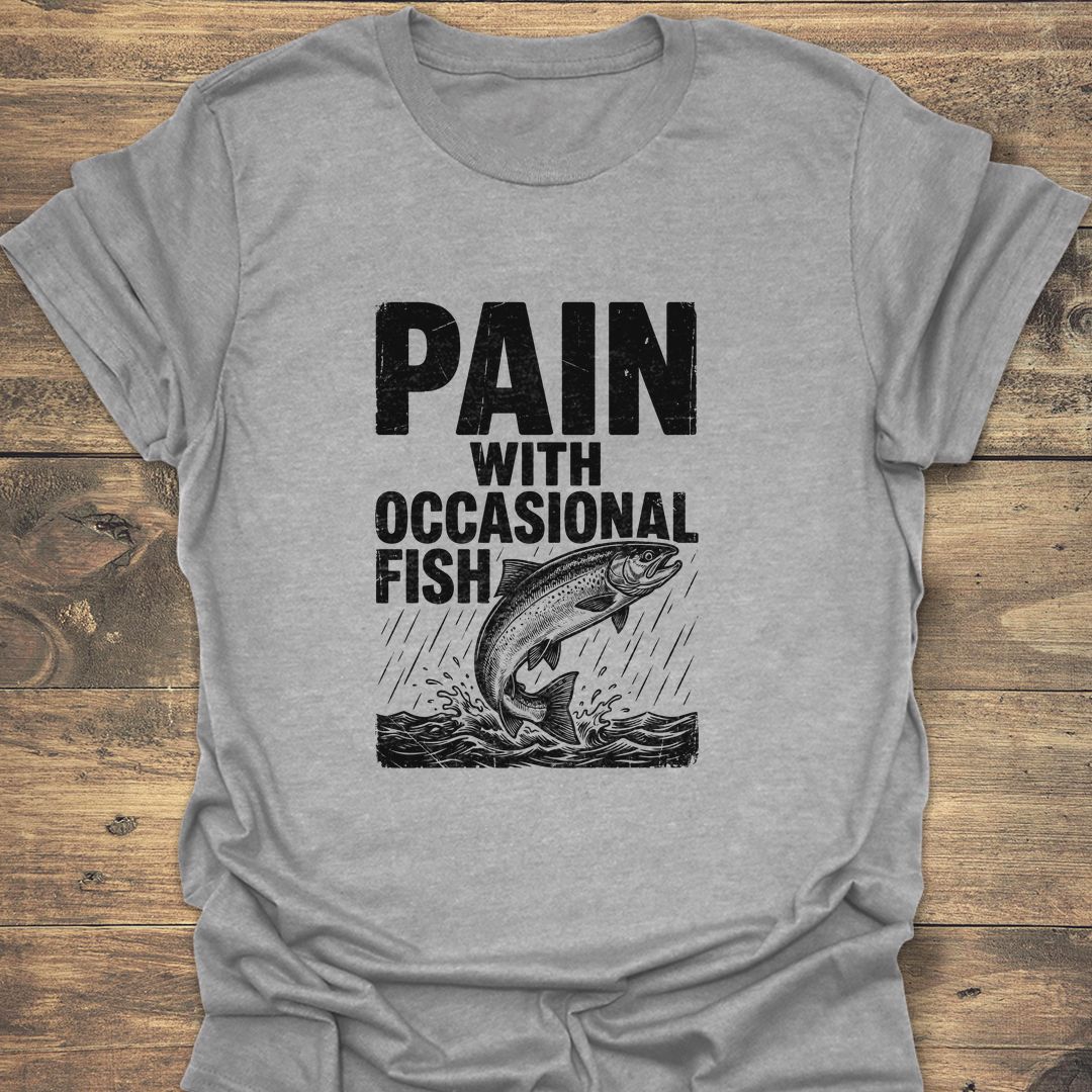 Pain With Occasional Fish - Sport Grey t-shirt