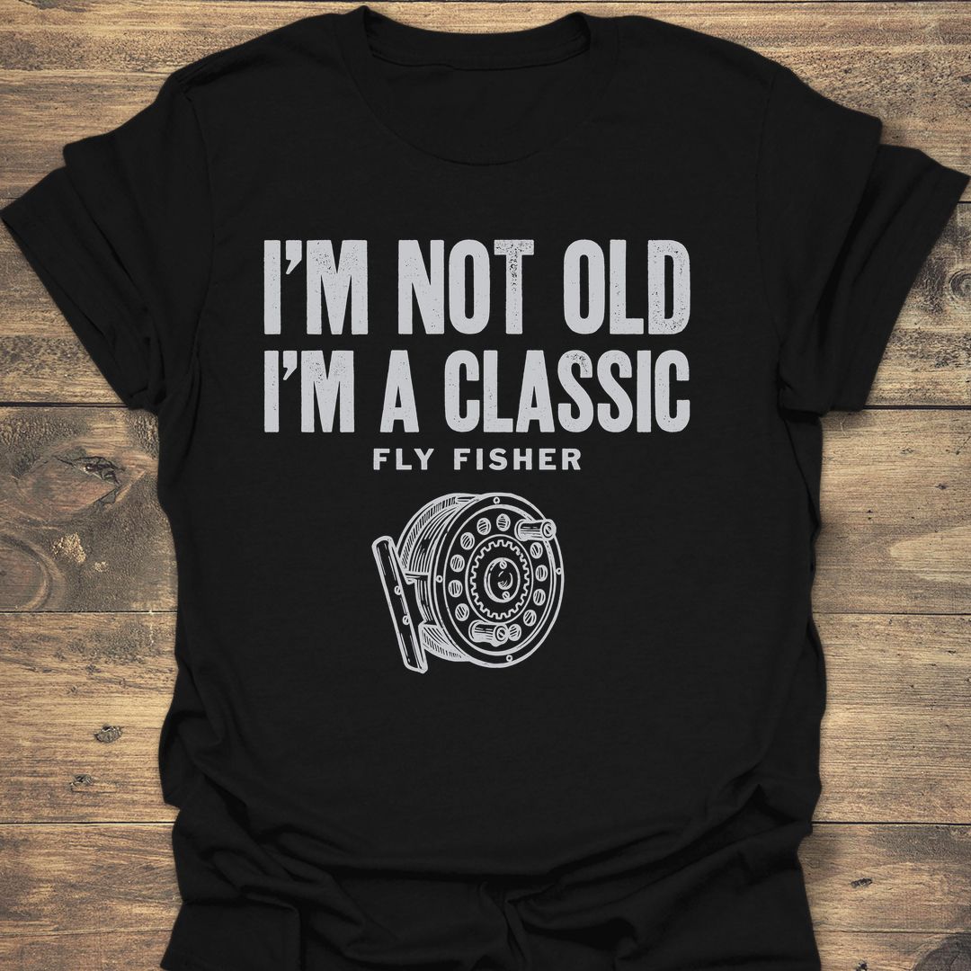 Not Old A Classic Fly - Black t-shirt