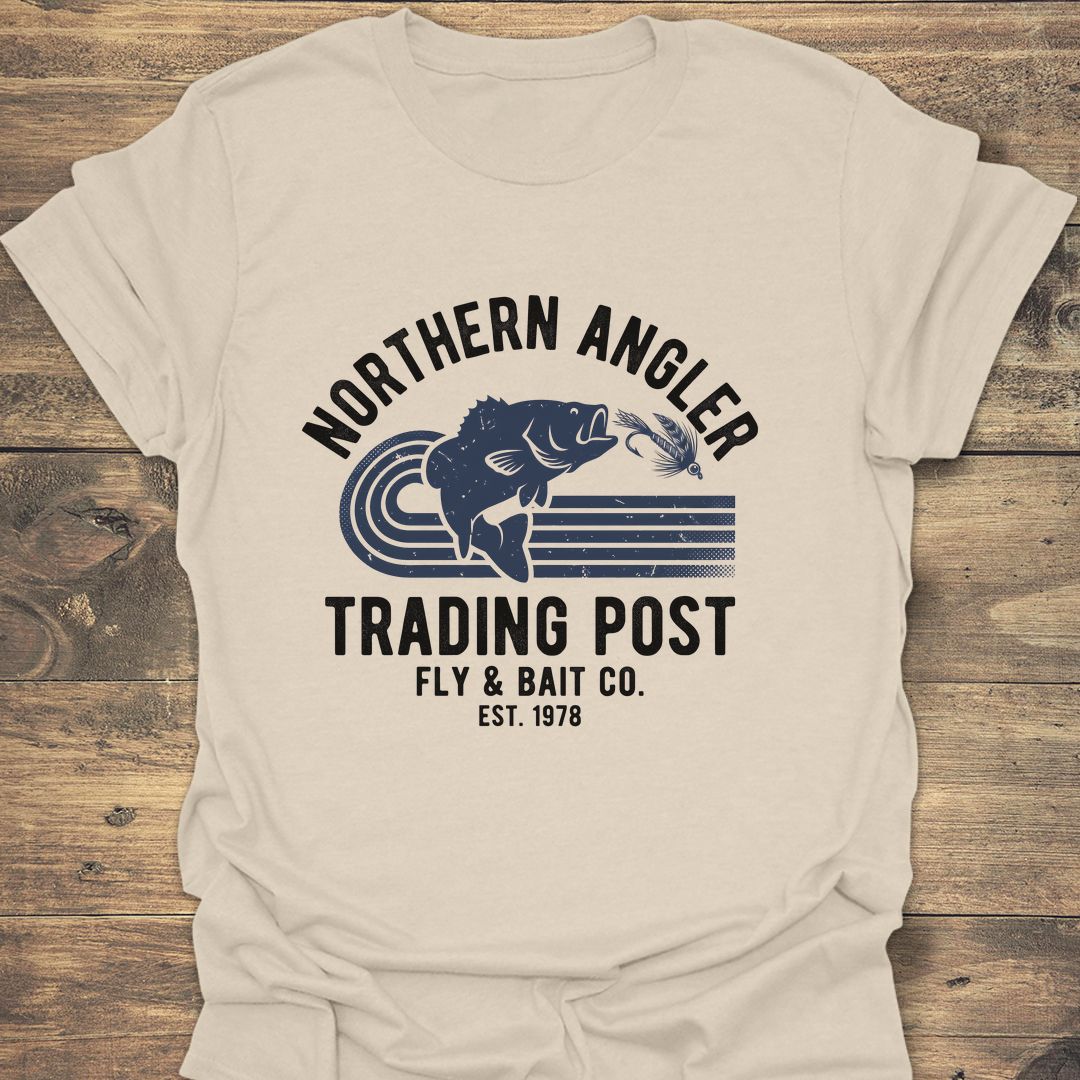 Northern Angler Trading Post - Natural t-shirt