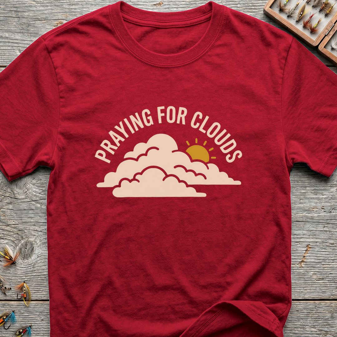 Praying For Clouds - Red t-shirt