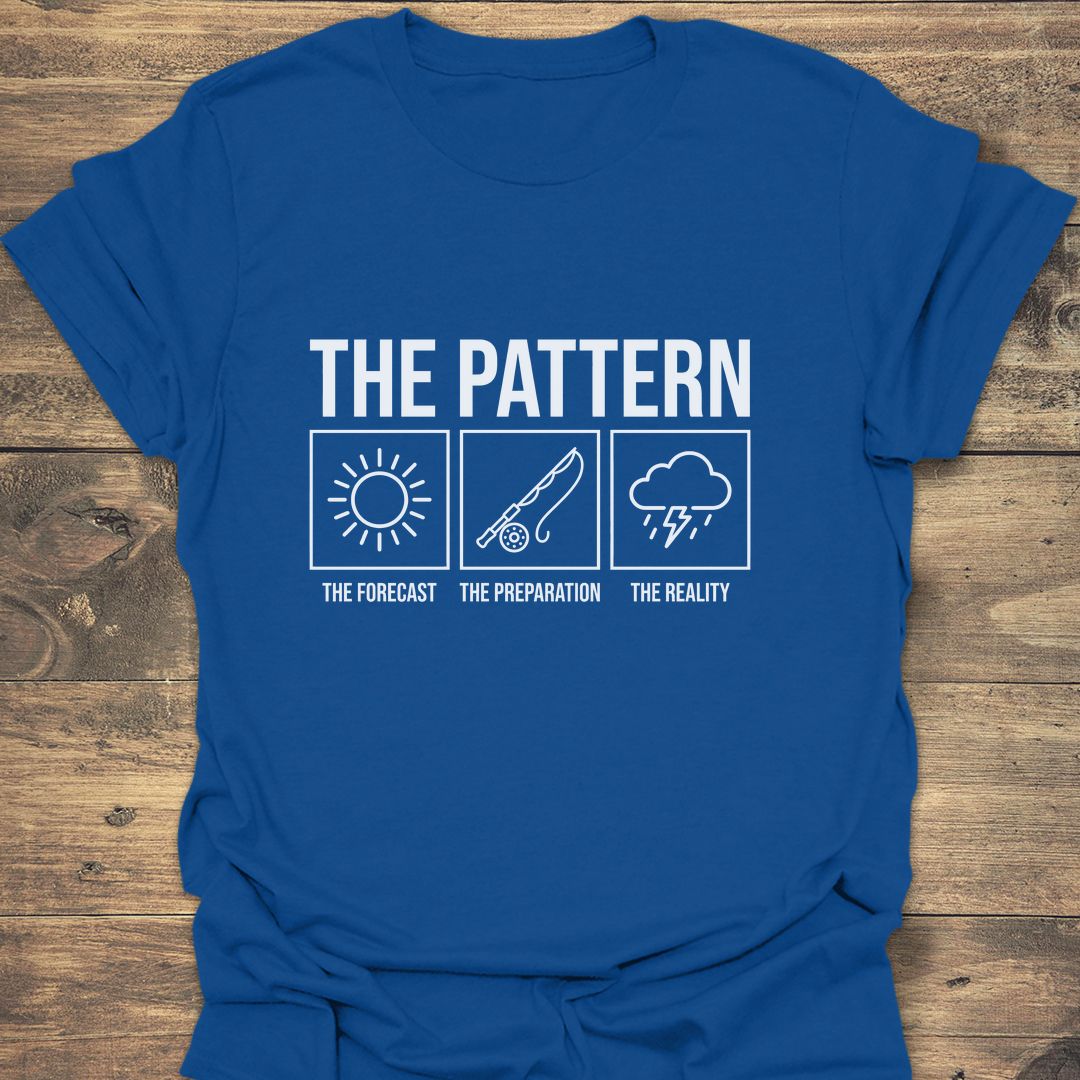 The Pattern Fishing Day - Royal t-shirt