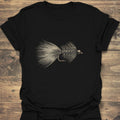 Woolly Bugger Streamer Fly Art - Black t-shirt