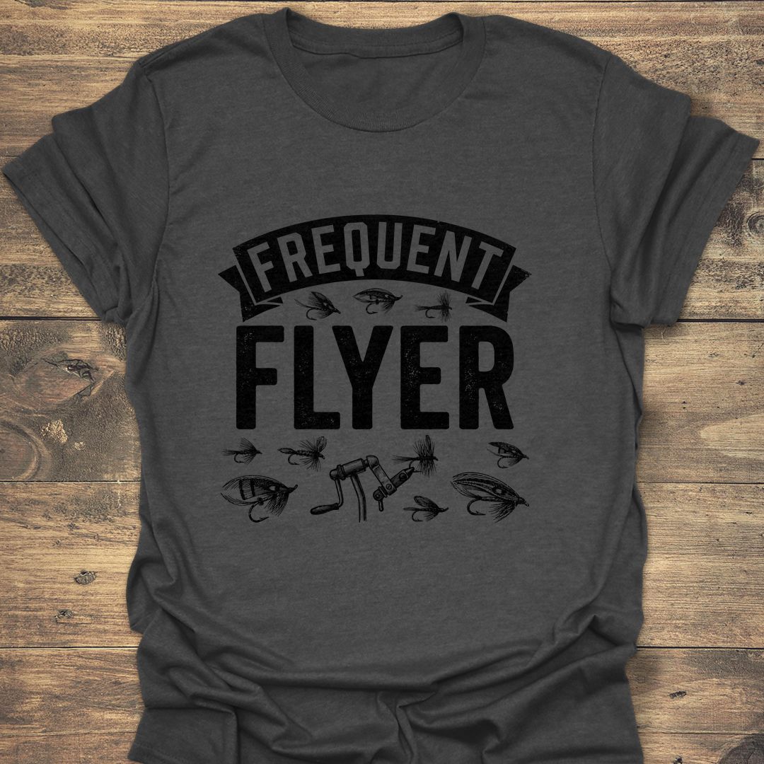 Frequent Flyer - Dark Heather t-shirt