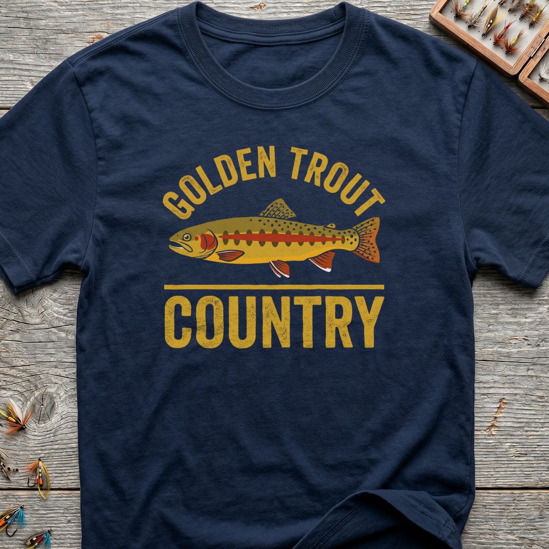 Golden Trout - Navy t-shirt