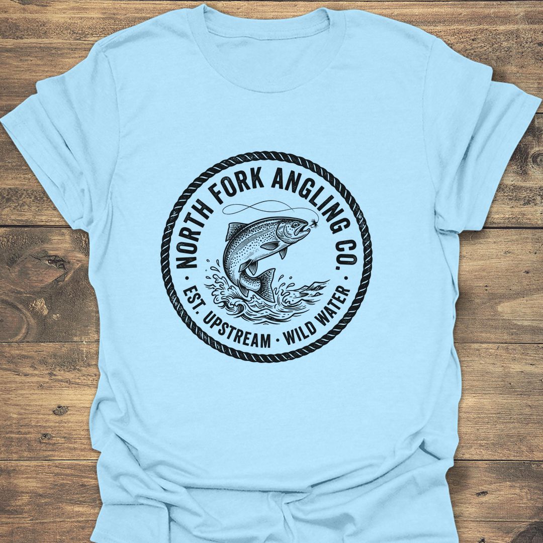 North Fork Angling Co - Light Blue t-shirt