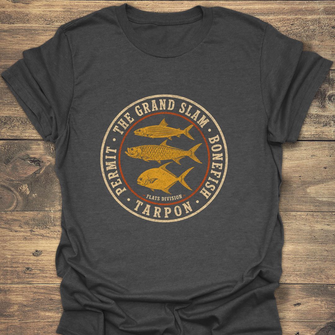 The Grand Slam Flats Division - Dark Heather t-shirt