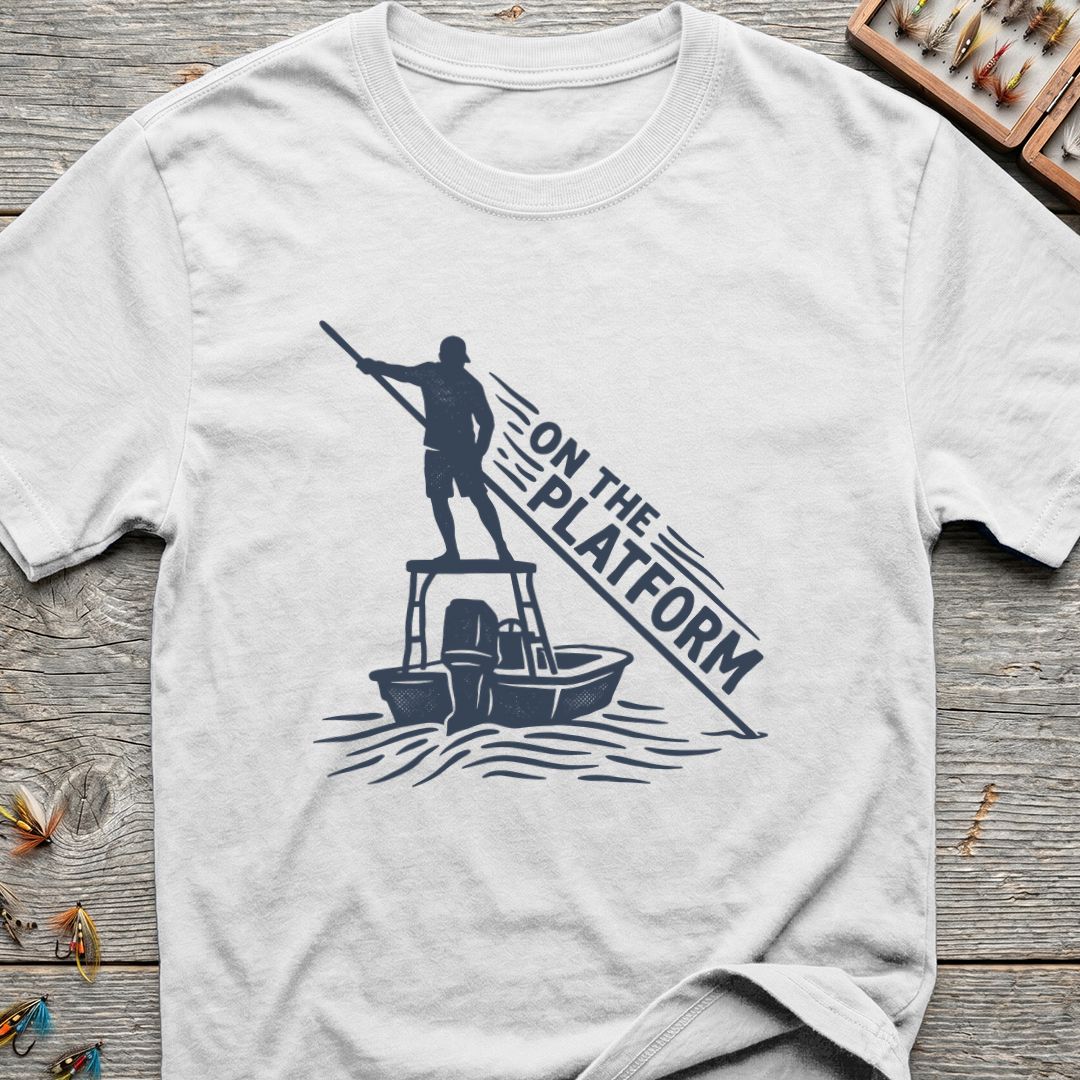 On The Platform Poling - White t-shirt