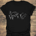 Cave Fishing While Others Hunt - Black t-shirt