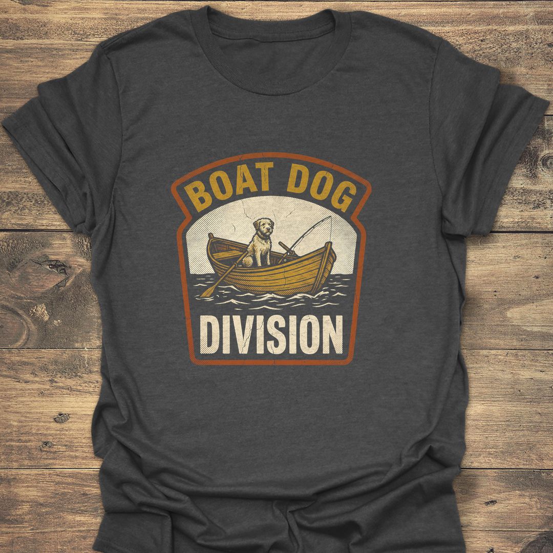 Boat Dog Division - Dark Heather t-shirt