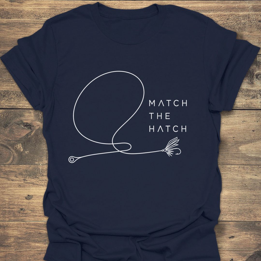 Match The Hatch - Navy t-shirt